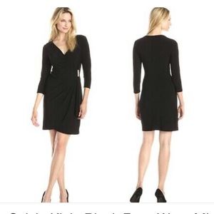 NAVY EUC Calvin Klein Faux Wrap Dress sz 2